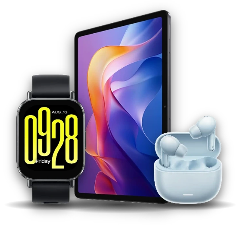 Acessórios Xiaomi em Curitiba – tablet, relógio e fone